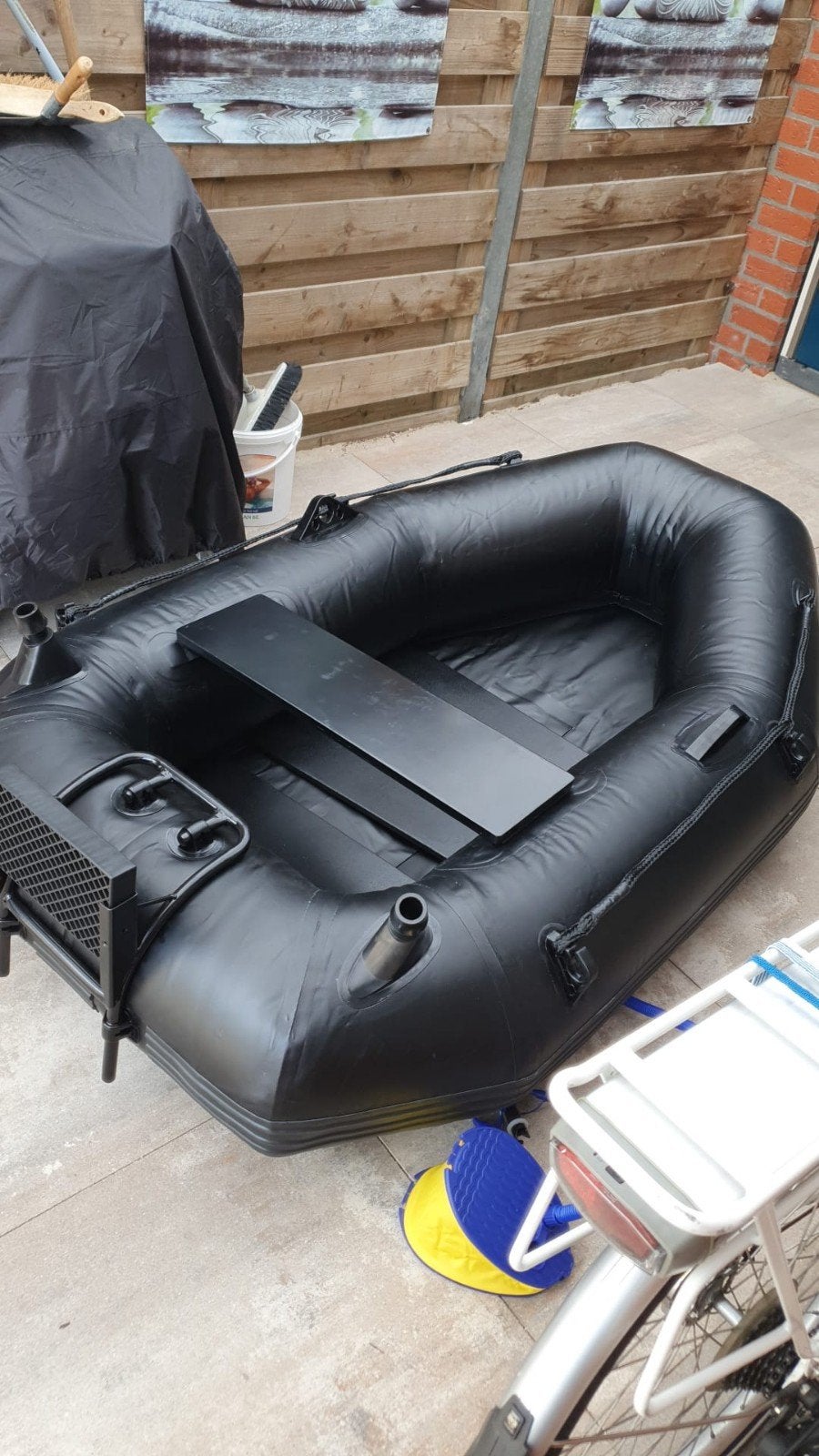 Rubberboot met RAPTOR motor, Ophalen, Zo goed als nieuw