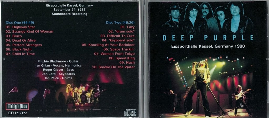 Deep Purple - Eissporthalle Kassel Germany 1988  2-cd import, Import, Ophalen of Verzenden, Live-album, Hardrock