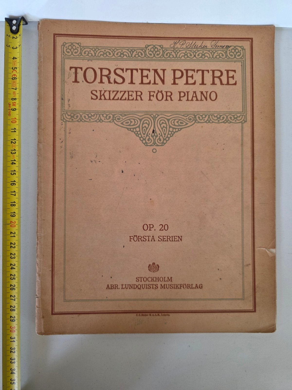 Torsten Petre - Skizzer för Piano Op. 20 (bladmuziek), Gebruikt, Klassiek, Ophalen of Verzenden, Artiest of Componist