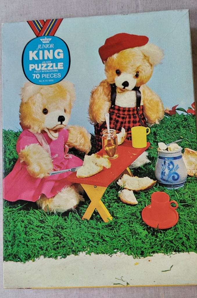 Vintage Junior King Jig Saw Puzzel 70 stukjes, Ophalen of Verzenden, Meer dan 50 stukjes, Gebruikt
