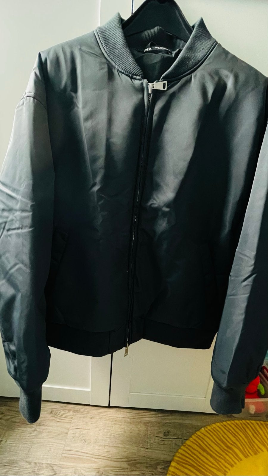 Zara Men Bomberjack - Donkergrijs - XXL - Zo goed als nieuw, Ophalen, Zo goed als nieuw, Overige maten, Grijs