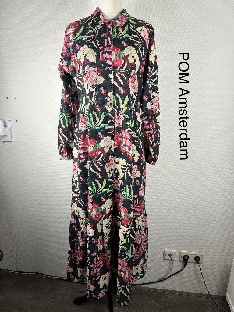 POM Amsterdam Jurk  (mt: 40) 12,3/9146, Kleding | Dames, Jurken, Maat 38/40 (M), POM Amsterdam, Blauw, POM Amsterdam
