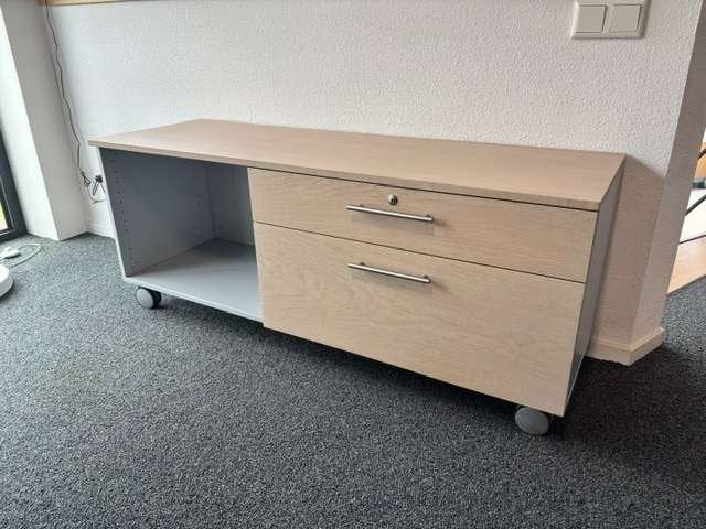 Verrijdbare kast Twinform 140x45cm Rechts L-eiken tv meubel
