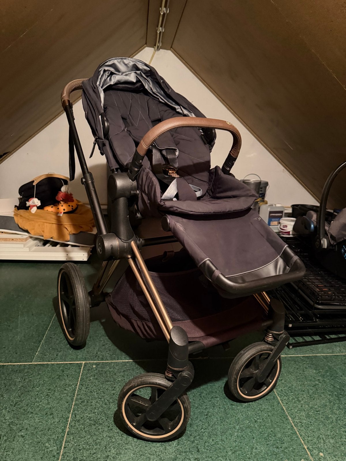 Cybex Priam Combi Kinderwagen Rosegoud Zwart 2022, Zo goed als nieuw, Combiwagen, Met reiswieg, Ophalen