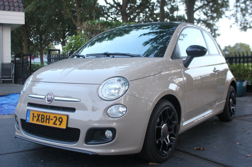 SPORTIEVE, GOED ONDERHOUDEN FIAT 500 !!, Ophalen, Bruin, Handgeschakeld, 1000 cc