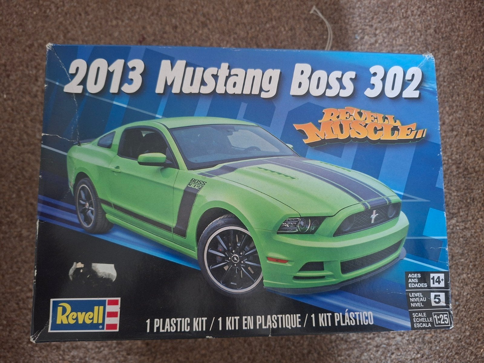 revell 2013 mustang boss 302 1/25, Auto, Revell, Groter dan 1:32, Nieuw