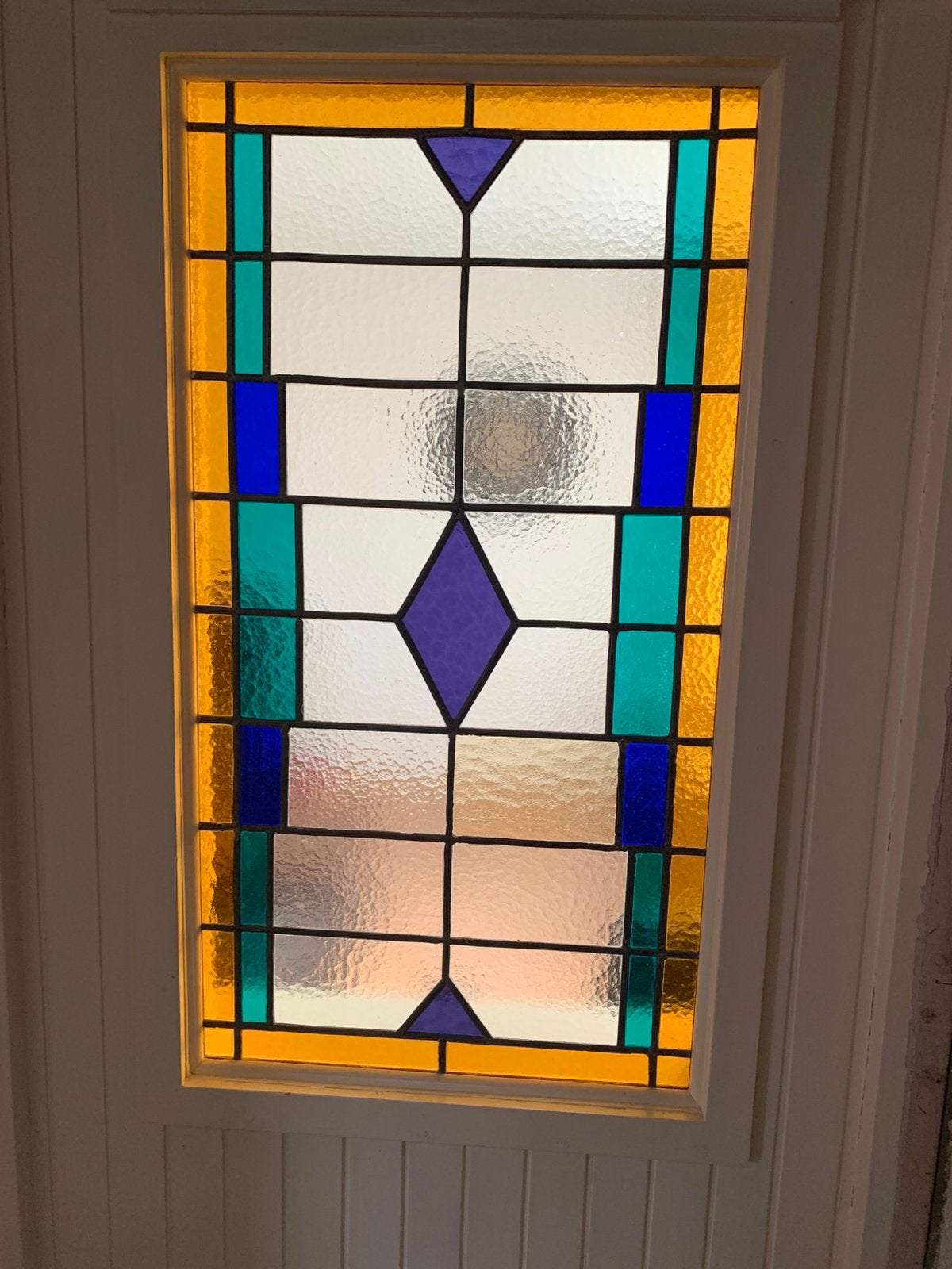 Glas in lood raam, Ophalen, Gevelraam of Ruit, Minder dan 80 cm, Glas in lood