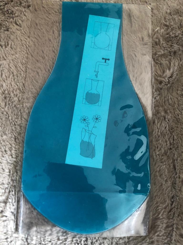 Plastic vaas, Kunststof, Blauw, Nieuw, Ophalen of Verzenden