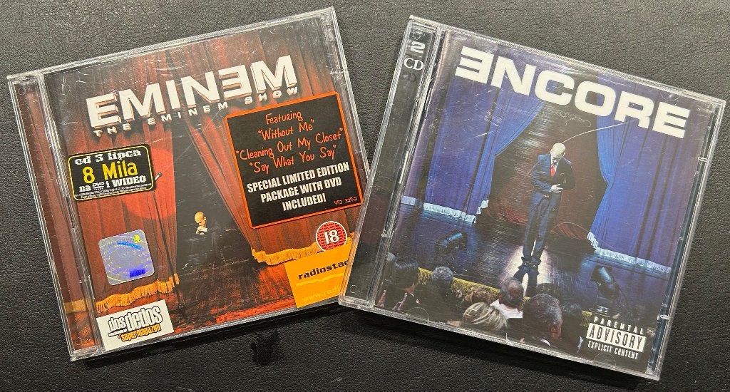 EMINEM - Encore & The Eminem show ( 2x 2CD sets) CD ), Ophalen of Verzenden, Zo goed als nieuw, Album, Inclusief DVD