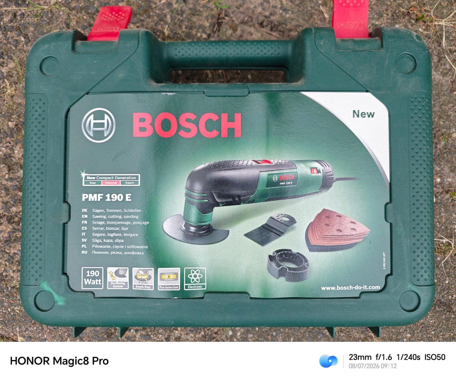 Bosch PMF 190 E Multitool in Koffer - Zo goed als nieuw, Ophalen of Verzenden, Zo goed als nieuw, Multitool, Bosch
