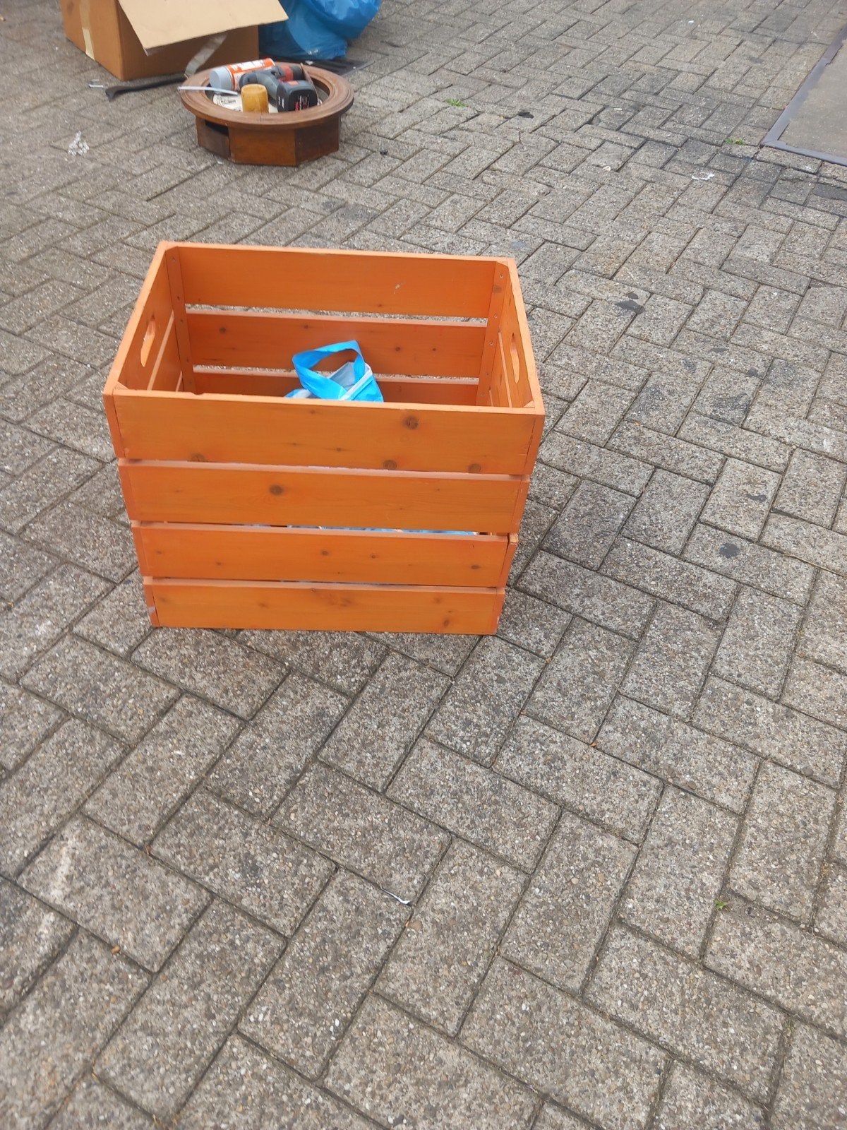 Mooie kratje prijs € 10.00, Ophalen of Verzenden, Minder dan 40 cm, Doos, Minder dan 35 cm