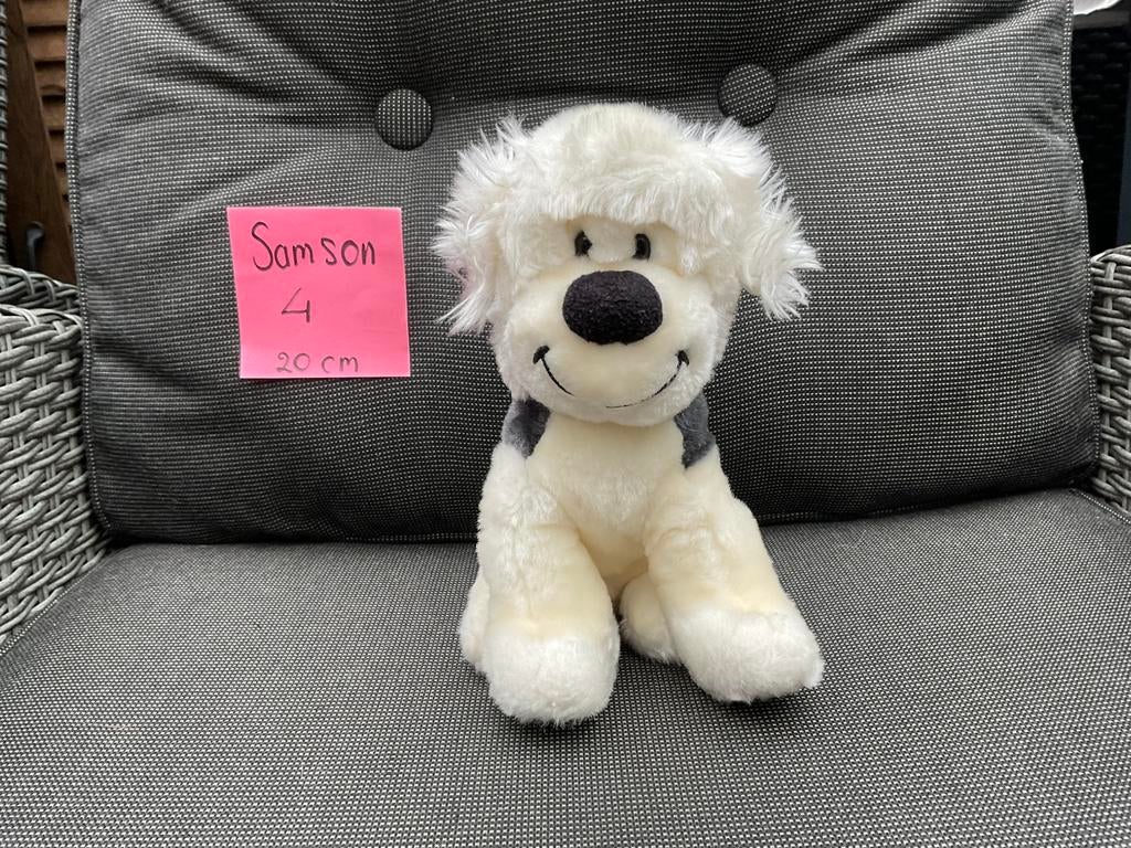Zgan, niet kapot, vontage Samson knuffel van Samson en Gert, Ophalen, Overige figuren, Zo goed als nieuw, Beeldje of Figuurtje