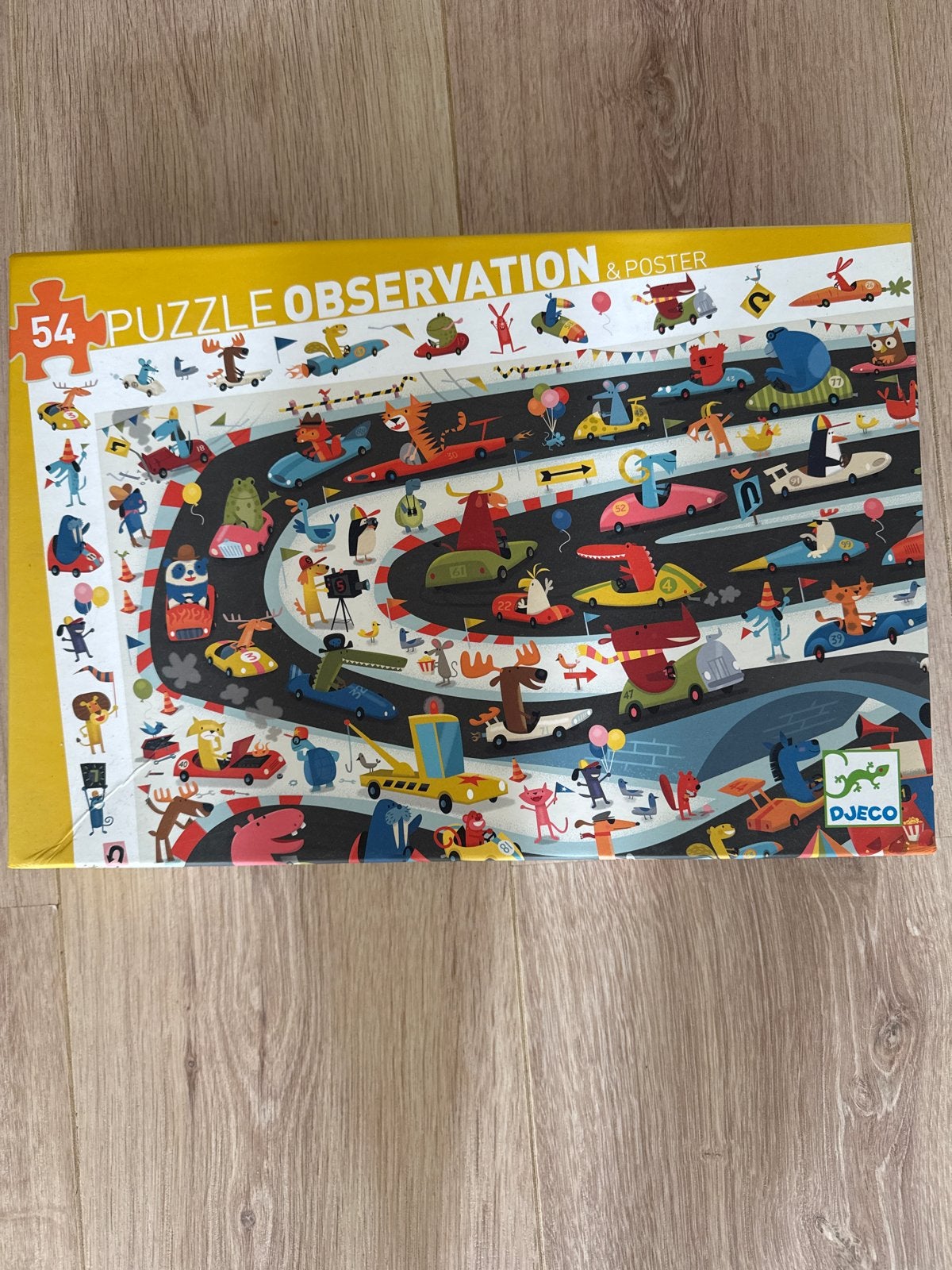 Djeco 54 Stukjes Observatie Puzzel & Poster, Kinderen en Baby's, Speelgoed | Kinderpuzzels, Ophalen, Meer dan 50 stukjes, Zo goed als nieuw