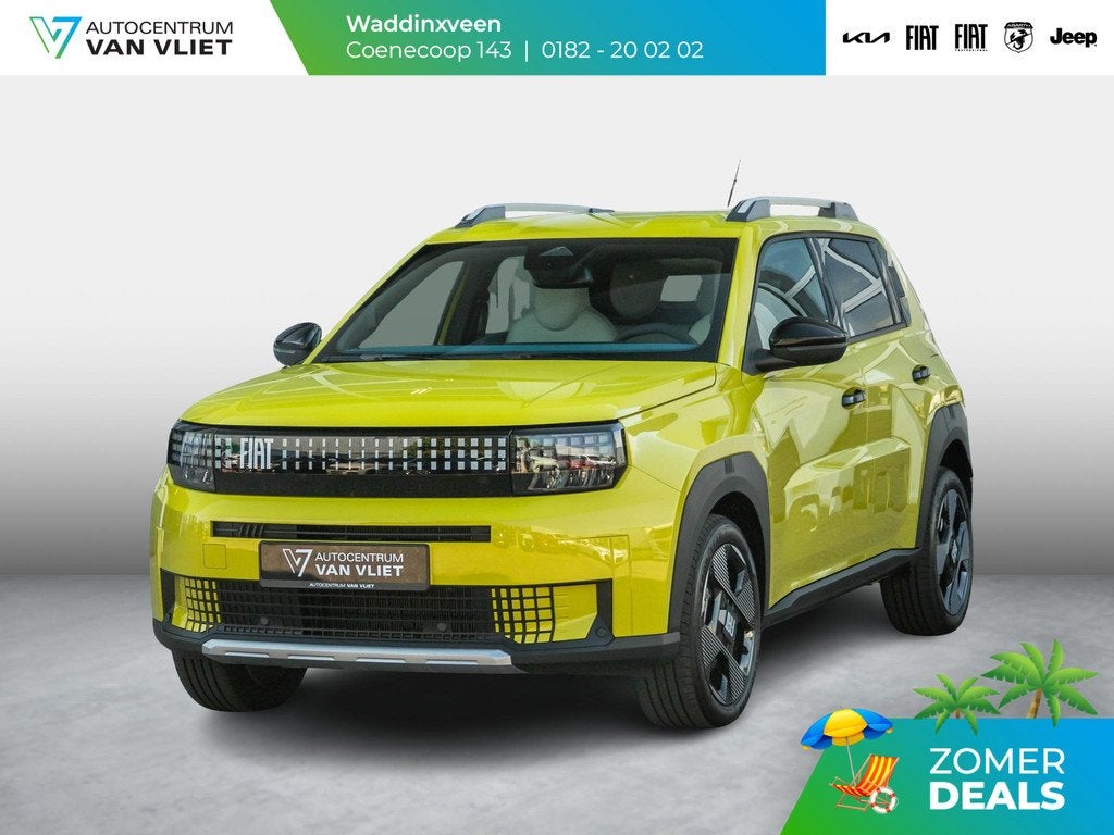 Fiat Grande Panda La Prima 11 kW 44 kWh | Uit voorraad lever, Auto's, Fiat, 12 maanden, Stof, Gebruikt, Panda