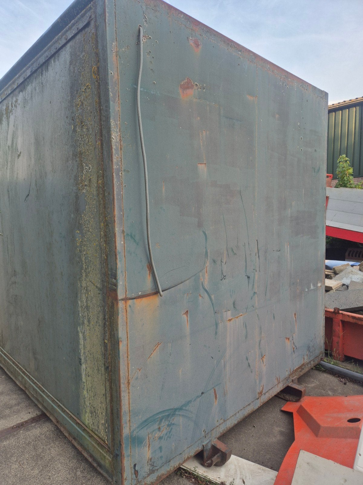 zeecontainer op container sleede, Doe-het-zelf en Verbouw, Ophalen of Verzenden