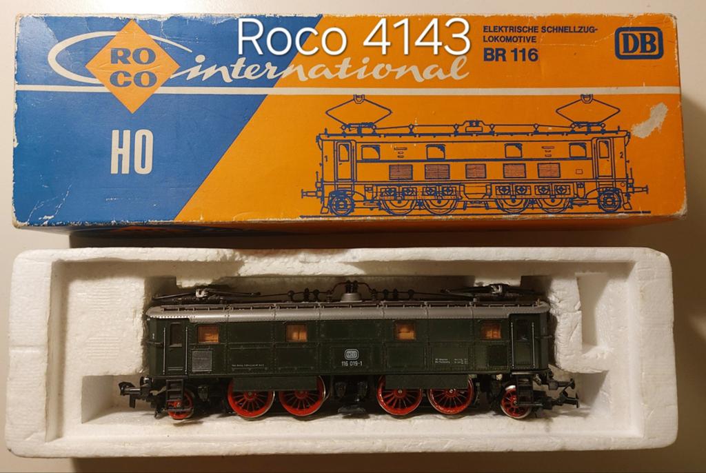 Roco 4143 H0 eloc DB 116 019-1, Gebruikt, Ophalen of Verzenden, Roco, Analoog
