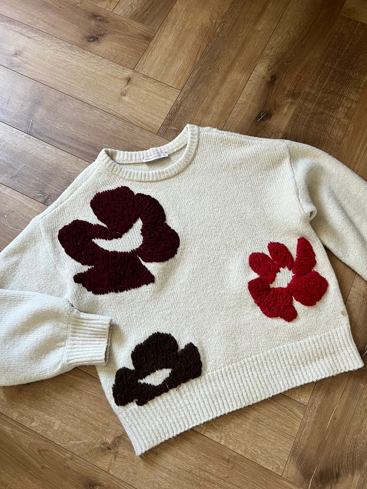 Studio anelpes nour flower pullover trui  L / XL kit, Overige kleuren, Maat 46/48 (XL) of groter, Ophalen of Verzenden, Zo goed als nieuw