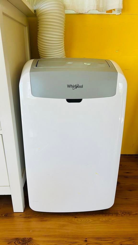 Whirlpool mobiele airco, Witgoed en Apparatuur, Airco's, Ophalen, Koelen en Ontvochtigen, Minder dan 60 m³, 3 snelheden of meer