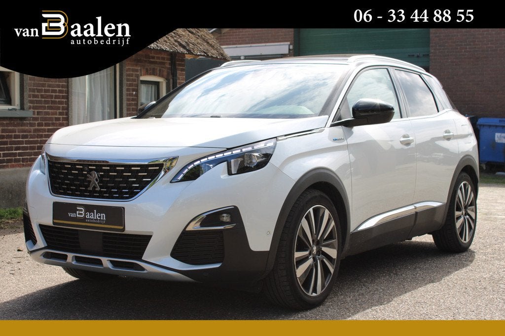 Peugeot 3008 1.6 HYbrid4 300 GT Avantage SOh 94,8% PHEV PANO, Automaat, 4 cilinders, Leder en Stof, Wit