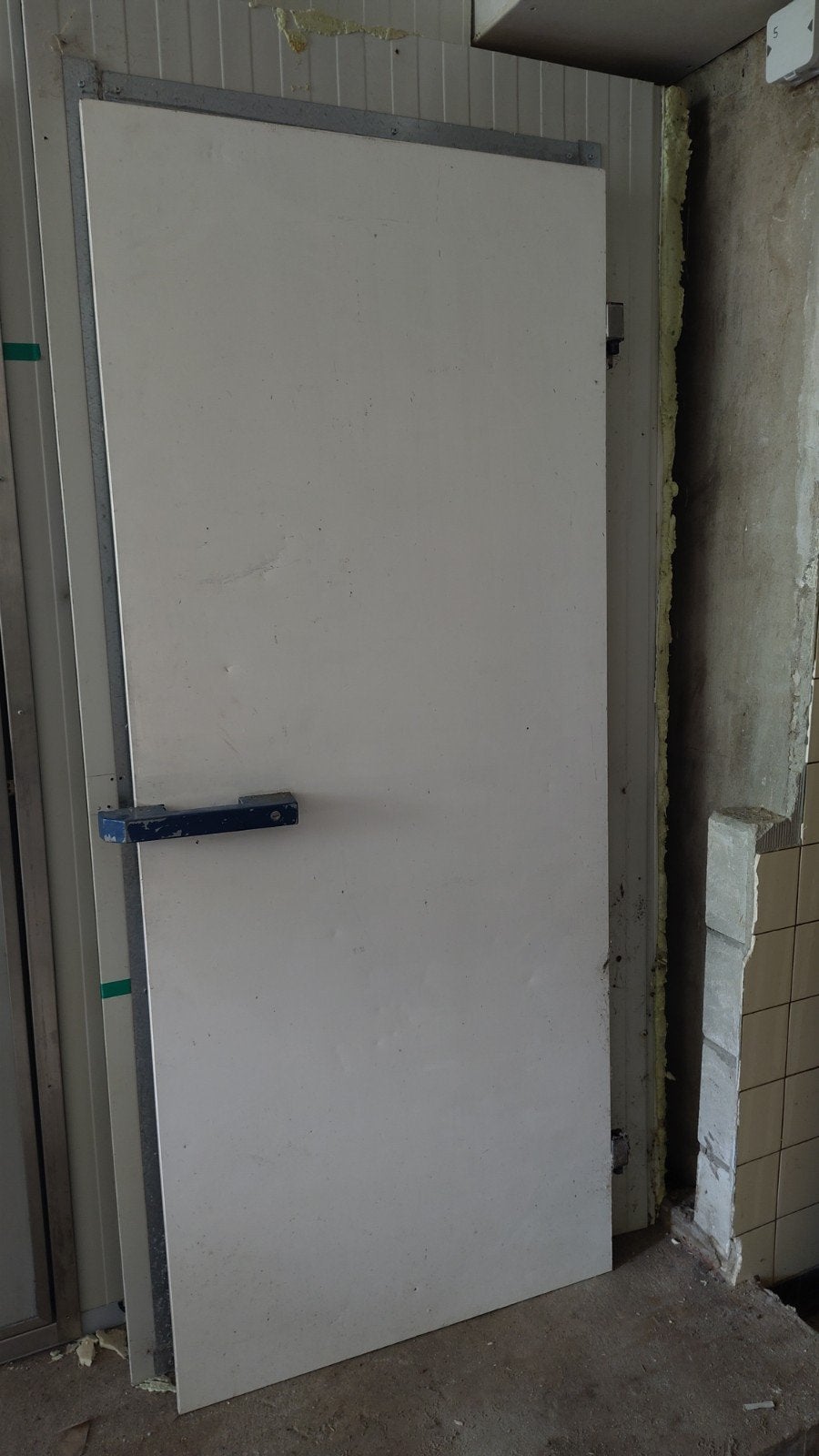 Isolatie deur voor koelcel 6cm, 206x85cm met deurpost, Ophalen, Gebruikt
