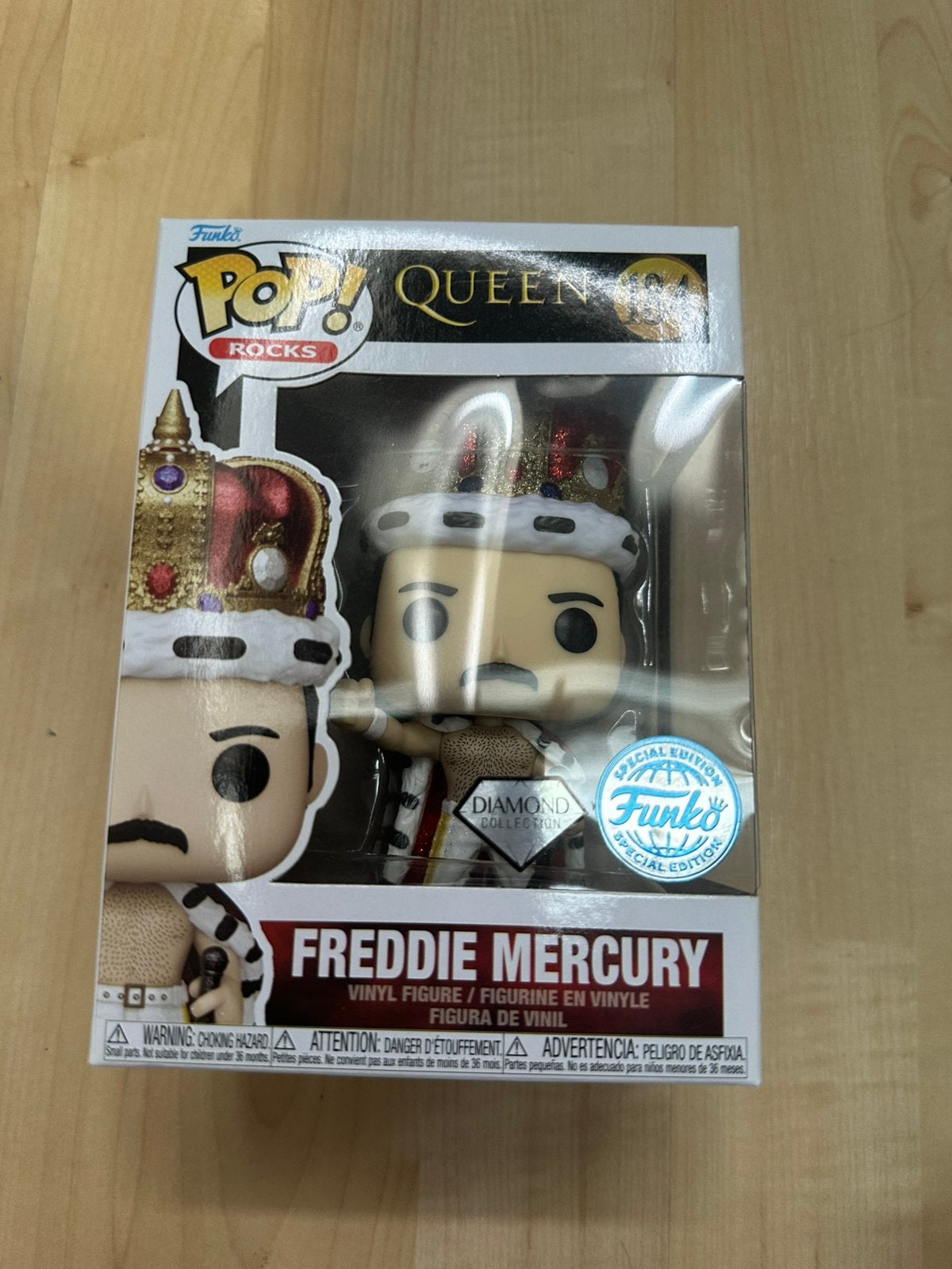 Funko Freddie Mercury - Queen 184 - Diamond Collection, Verzamelen, Poppetjes en Figuurtjes, Ophalen of Verzenden, Zo goed als nieuw