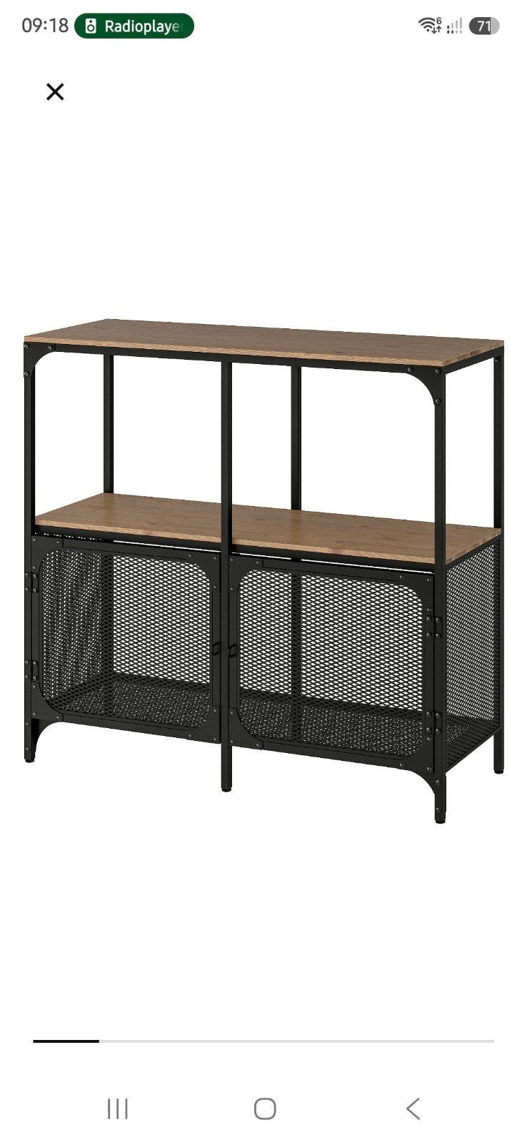 IKEA FJÄLLBO kast/dressoir, zwart, 100x36x95 cm, 50 tot 100 cm, Industrieel, 25 tot 50 cm, Ophalen