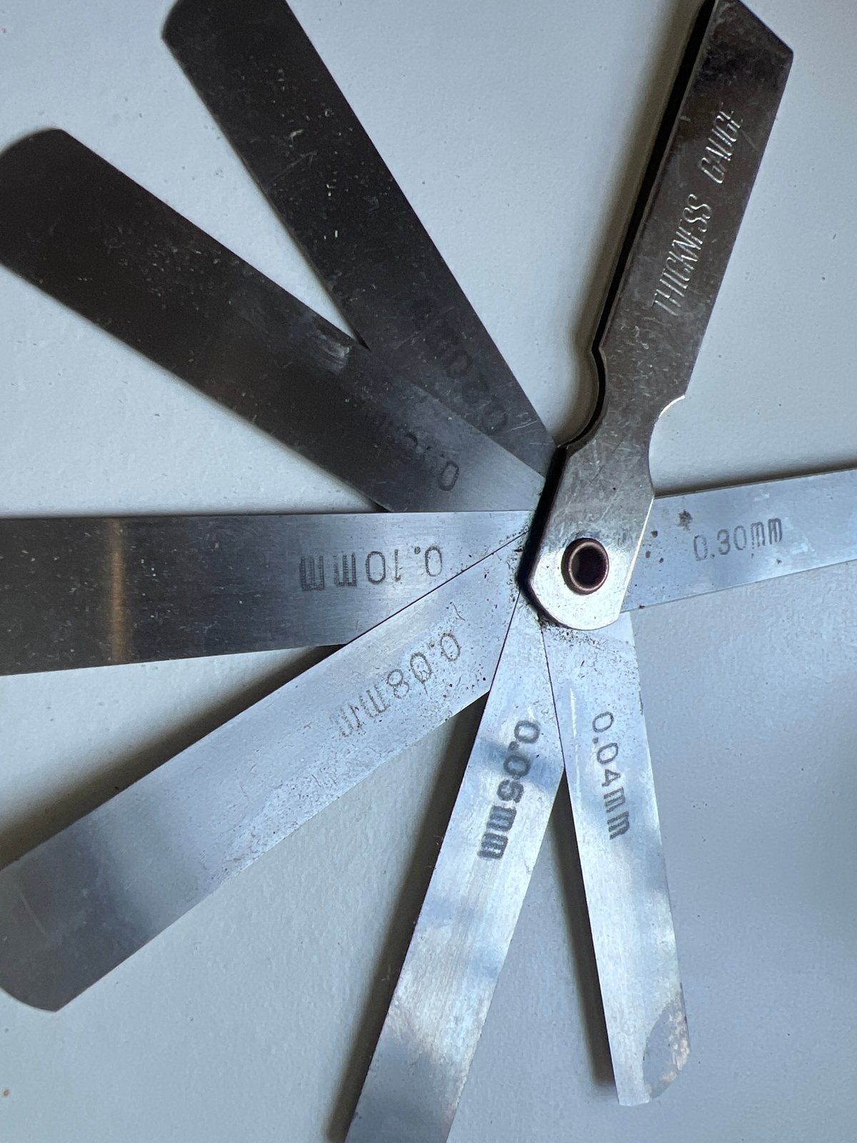 Voelermaat Thickness Gauge 0.04mm - 0.30mm, Ophalen of Verzenden, Gebruikt, Afstand