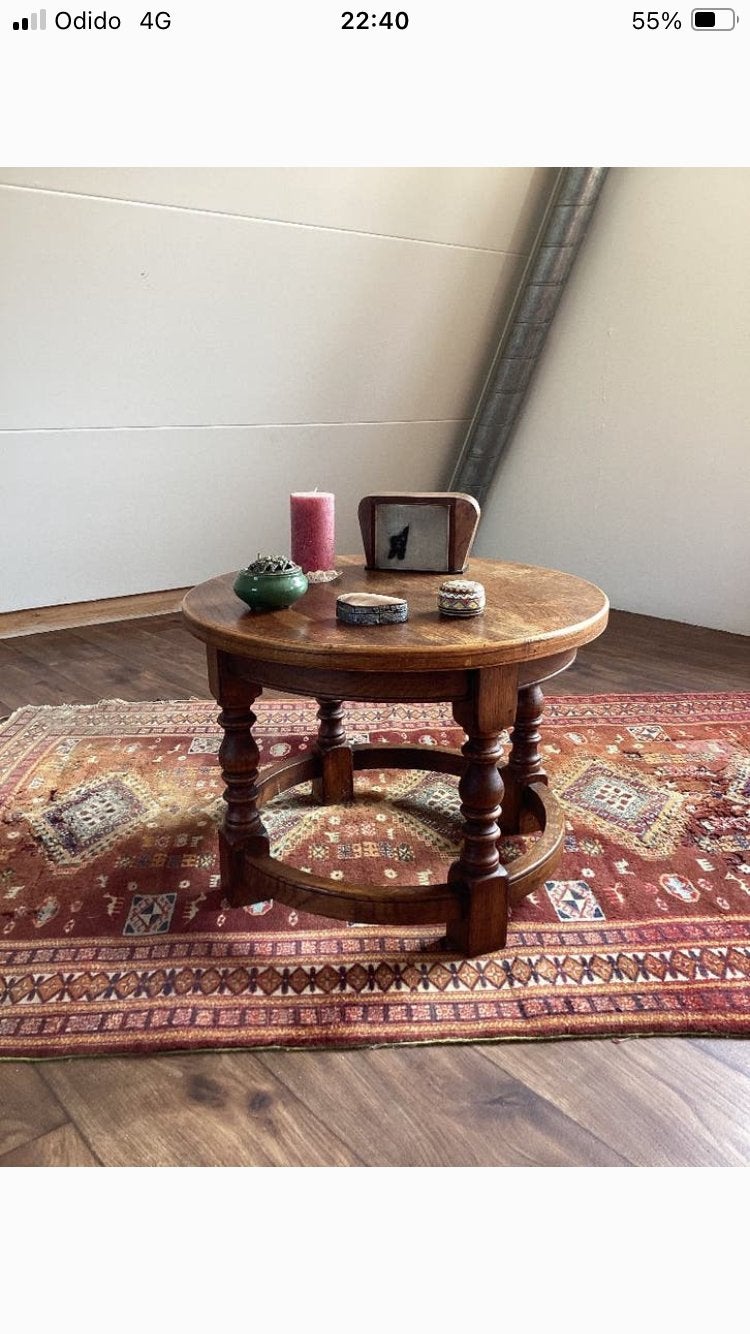 Salontafel rond, Ophalen, Gebruikt, Rond, 50 tot 100 cm