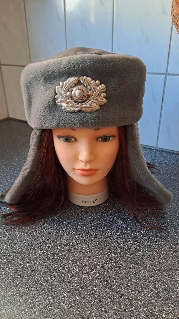 Vintage DDR Uschanka Wintermuts - Origineel Oost-Duits, Verzamelen, Niet van toepassing, Niet van toepassing, Ophalen of Verzenden