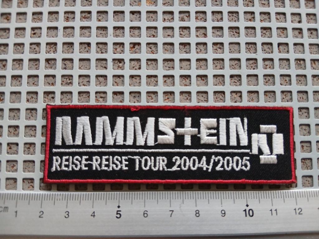 Rammstein mooie reise reise 2004 2005-- 3 x 10 cm patch 4, Verzenden, Nieuw, Kleding