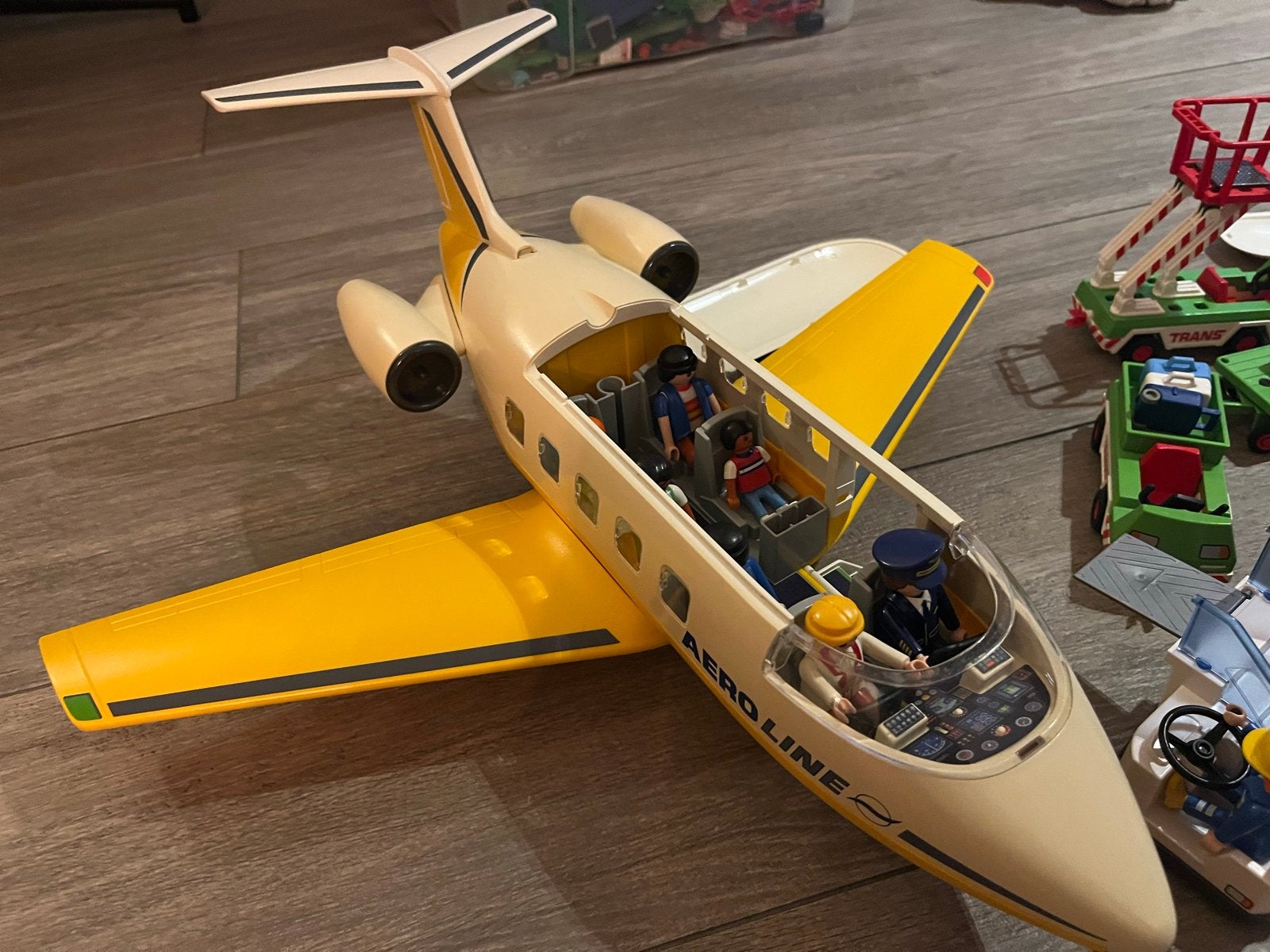 Grote Playmobil Luchthaven Set: 2 Vliegtuigen, Toren & Termi, Gebruikt, Complete set, Voertuig, Ophalen of Verzenden