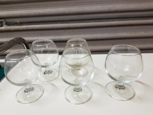 cognac glazen 5 stuks, Ophalen of Verzenden, 'T Olde Gre-j, Info@toldegrej.nl, Endepoelstraat 20f Didam
