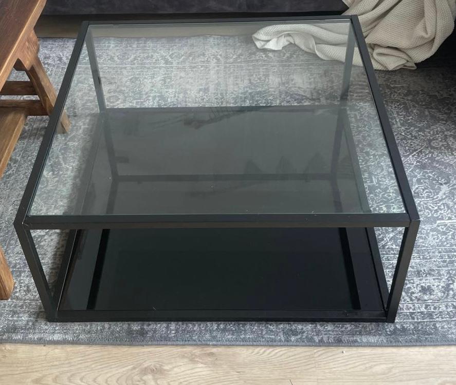 Kave Home Blackhill Salontafel, Huis en Inrichting, Tafels | Salontafels, Ophalen, Gebruikt, 50 tot 100 cm, Vierkant
