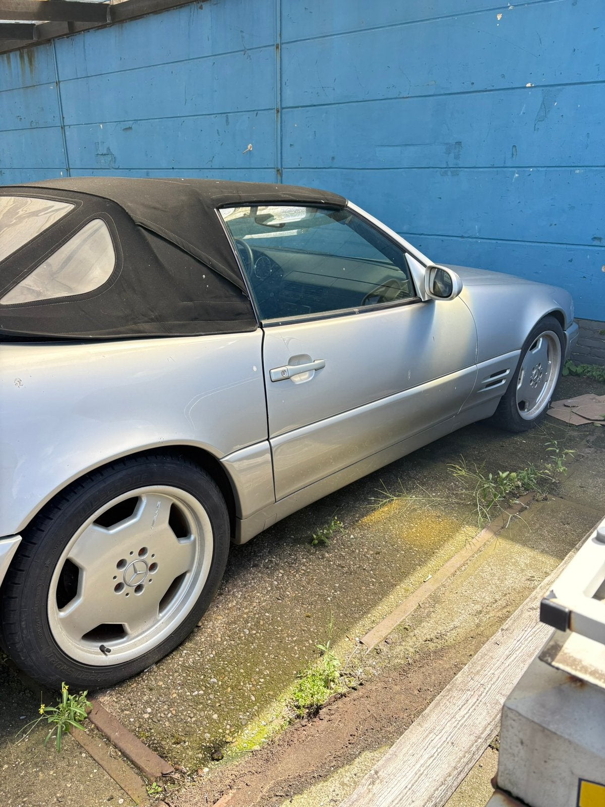 Mercedes-Benz SL 5.0 500 SL AUT U9 1990 zilver, Auto's, Mercedes-Benz, Automaat, 4973 cc, 8 cilinders, Cabriolet