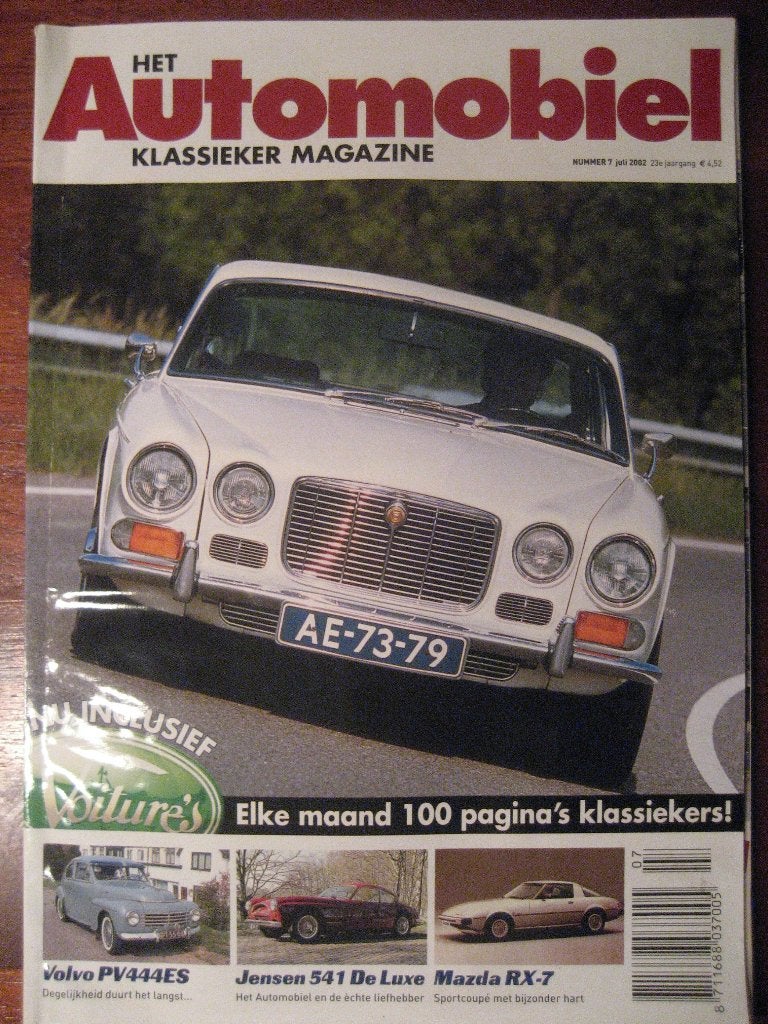 Het Automobiel 7 2002 Mazda RX-7, Jensen 541, Volvo PV444, Ophalen of Verzenden, Nieuw, Mazda