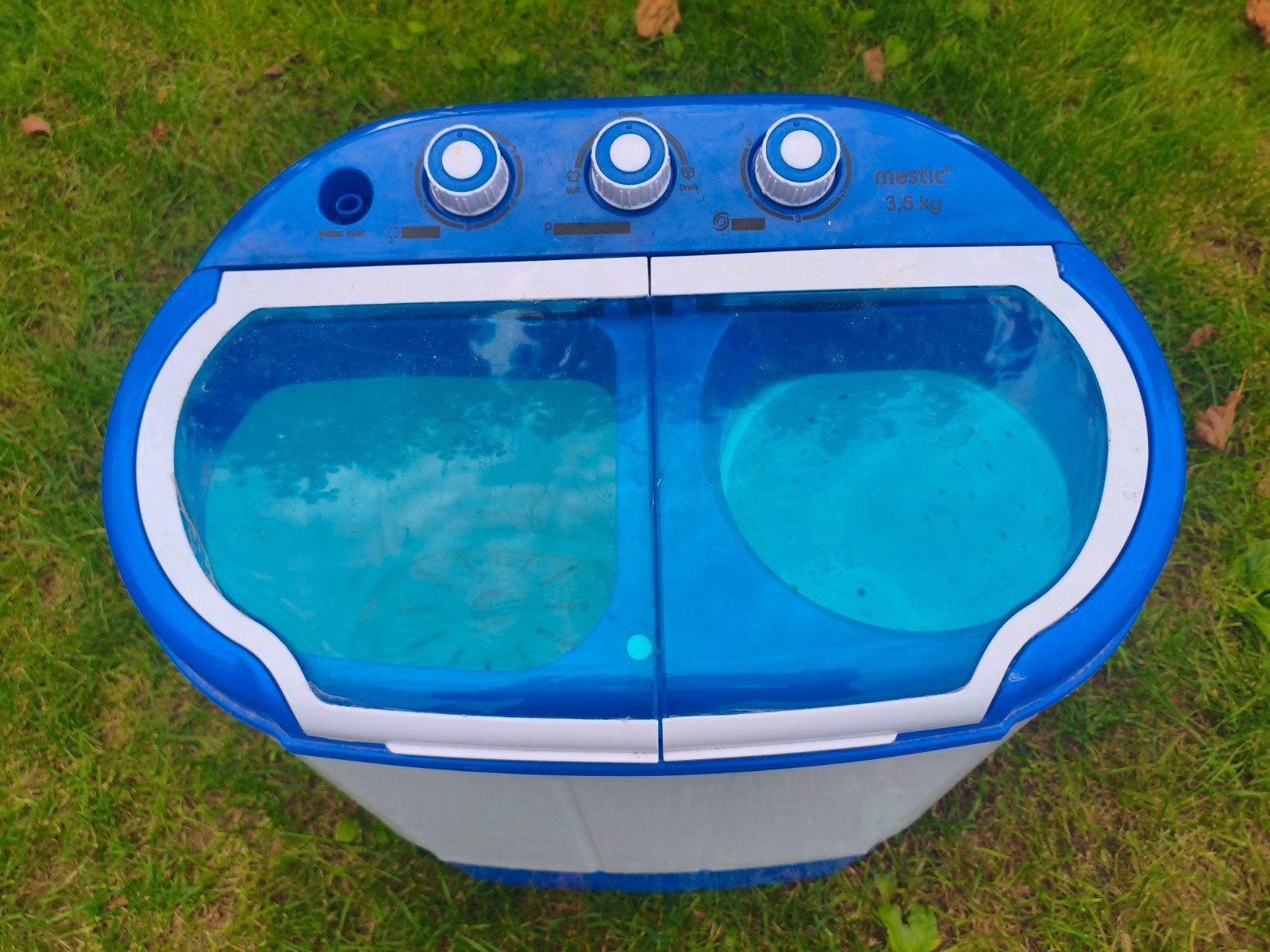 Mestic Mini Wasmachine voor op de Camping, Witgoed en Apparatuur, Ophalen, Minder dan 85 cm, Minder dan 4 kg, Bovenlader