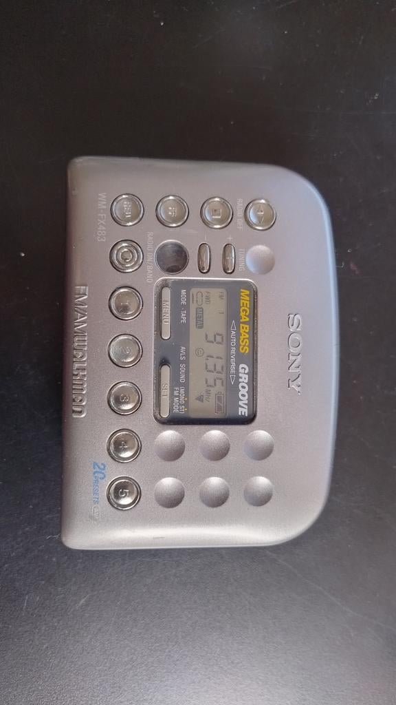 Sony walkman mega bass wm-fx483 met fm radio retro, Ophalen of Verzenden, Walkman