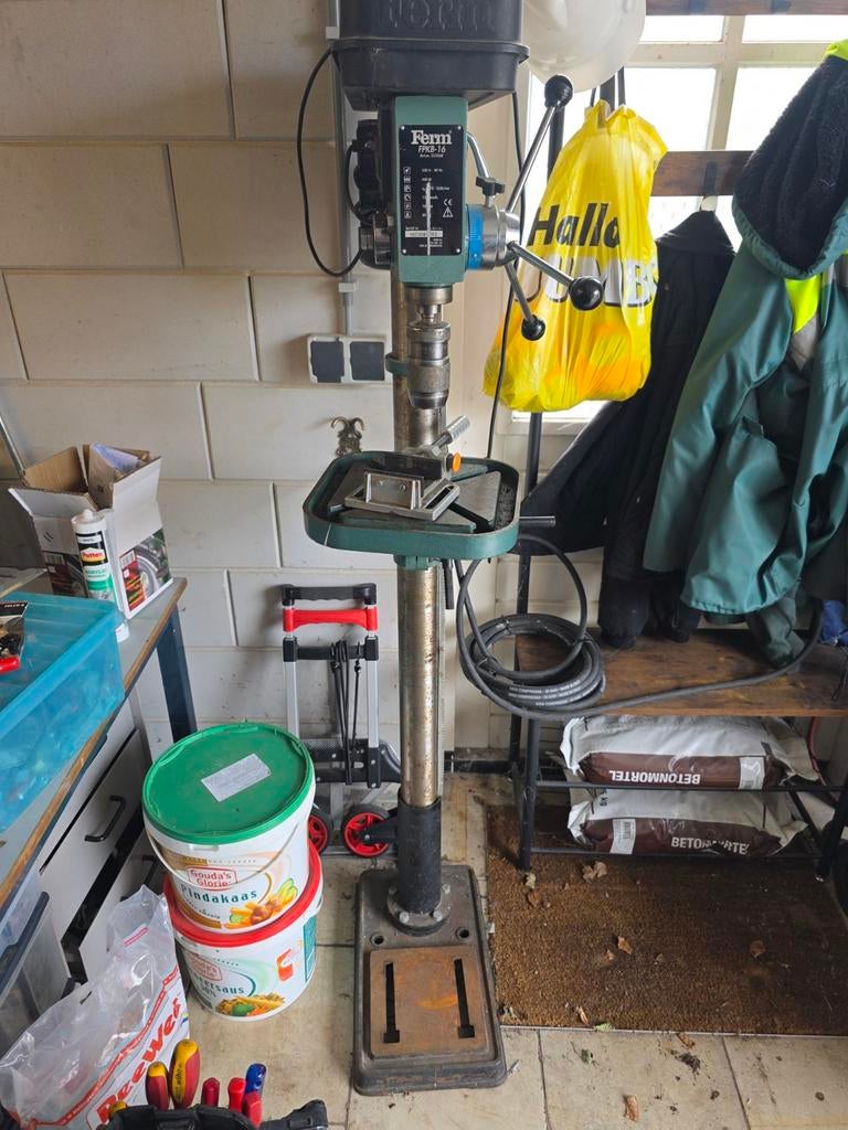 Ferm Kolomboormachine FPKB-16 - 450W, Doe-het-zelf en Verbouw, Gereedschap | Boormachines, Ophalen, Gebruikt, 400 tot 600 watt
