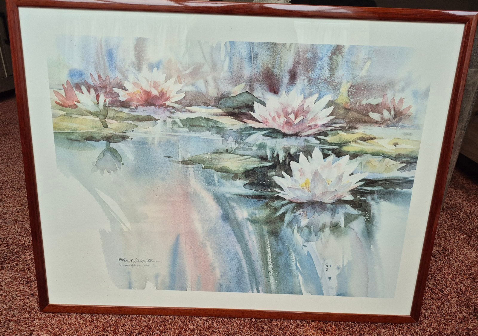 Brent Heighton – A Shimmer of Light – ingelijst schilderij, Ophalen, Schilderij, Aquarel, Achter glas