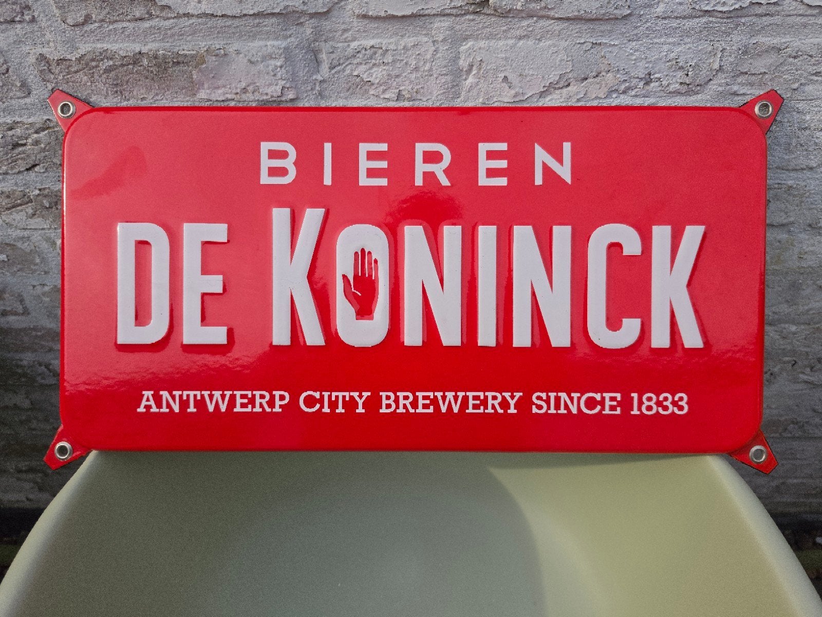 reclamebord De Koninck Bier - Antwerpse Stadsbrouweri, Ophalen of Verzenden