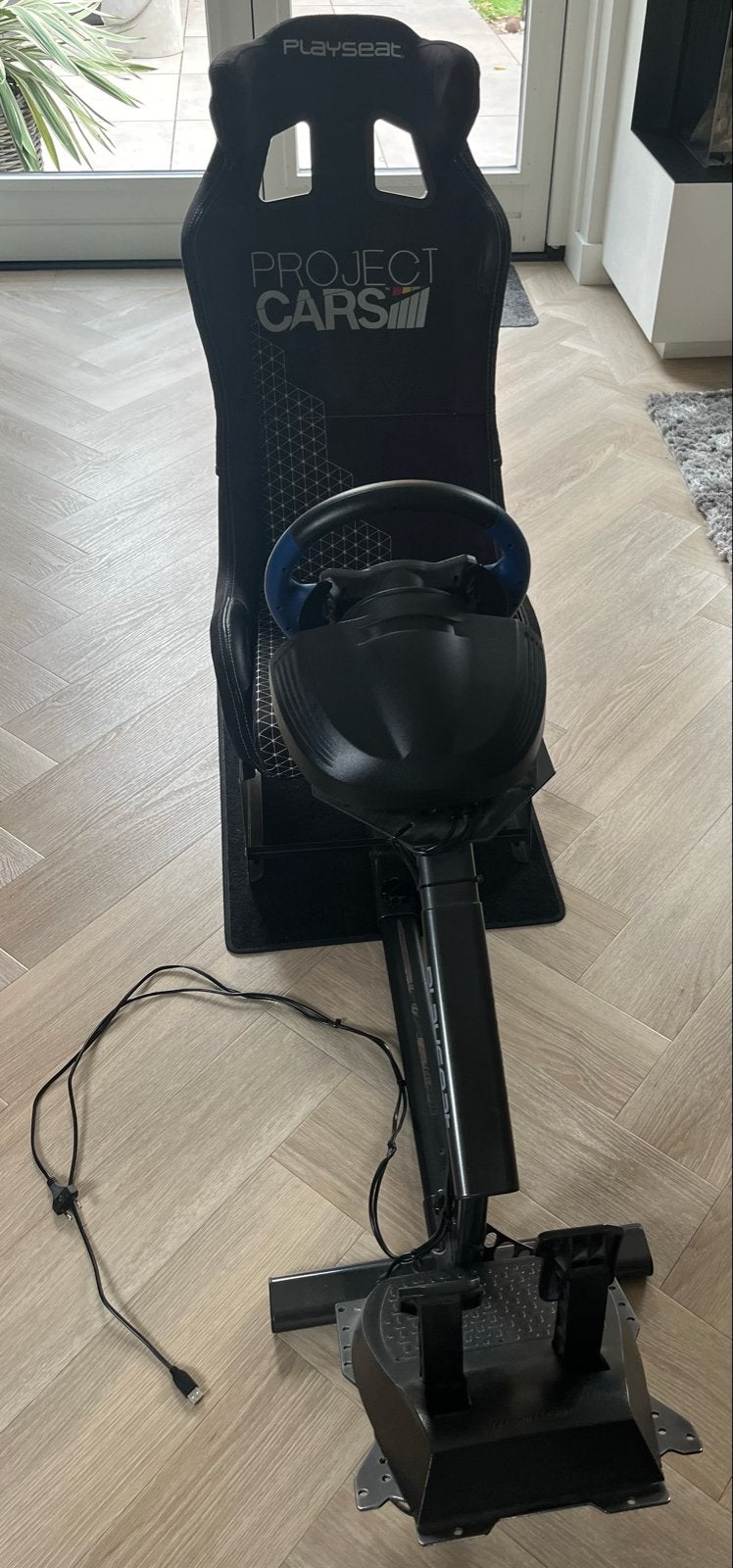 Playseat Project Cars met Thrustmaster T150 racestuur, Spelcomputers en Games, Ophalen, Overige merken, Zo goed als nieuw
