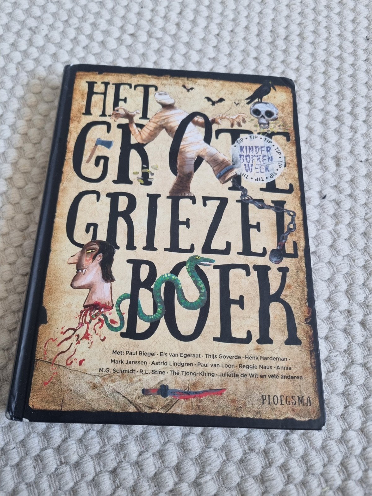 Het Griezelboek - Spannende verhalen voor kinderen, Ophalen of Verzenden, Zo goed als nieuw, Paul Biegel, Els van Egeraat, Thijs Goverde, Henk Hardeman