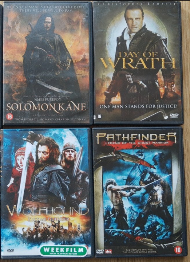 4x DVD / Duister AVONTUUR 16+, Vanaf 16 jaar, Ophalen of Verzenden, Zo goed als nieuw