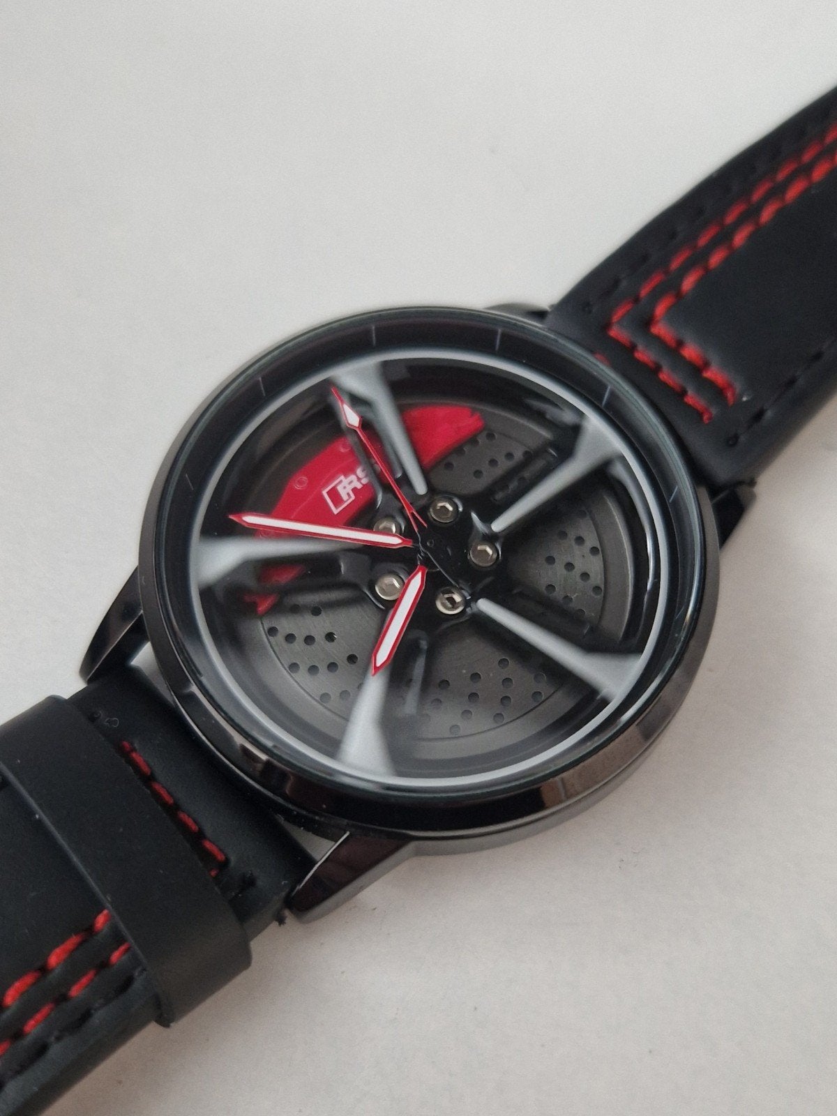 RS7 Horloge (Velg Draait!), Overige merken, Overige materialen, Leer, Polshorloge
