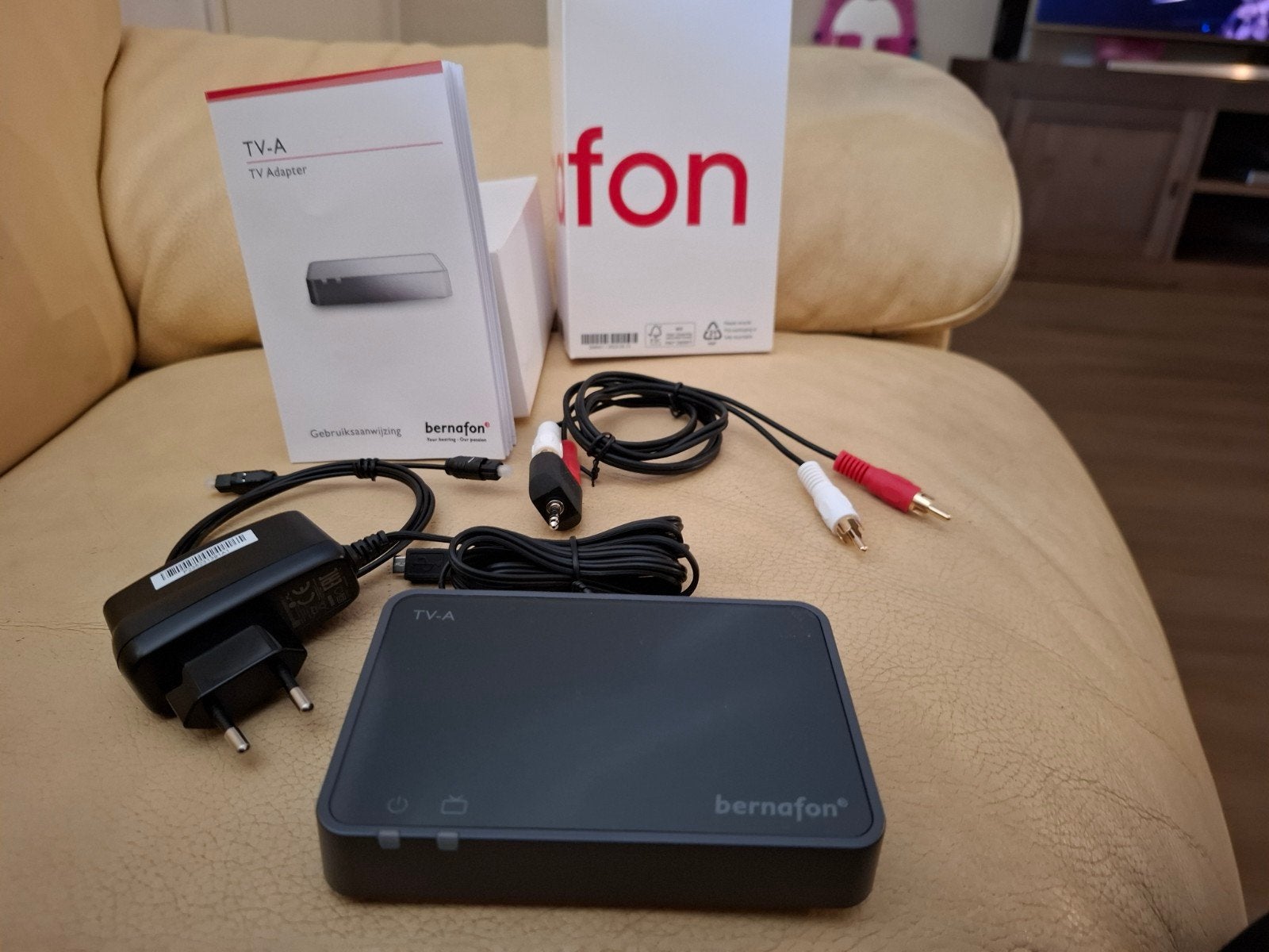 Bernafon TV-A TV Adapter voor Hoortoestellen, 50 Hz, Nieuw, 100 cm of meer, Ophalen