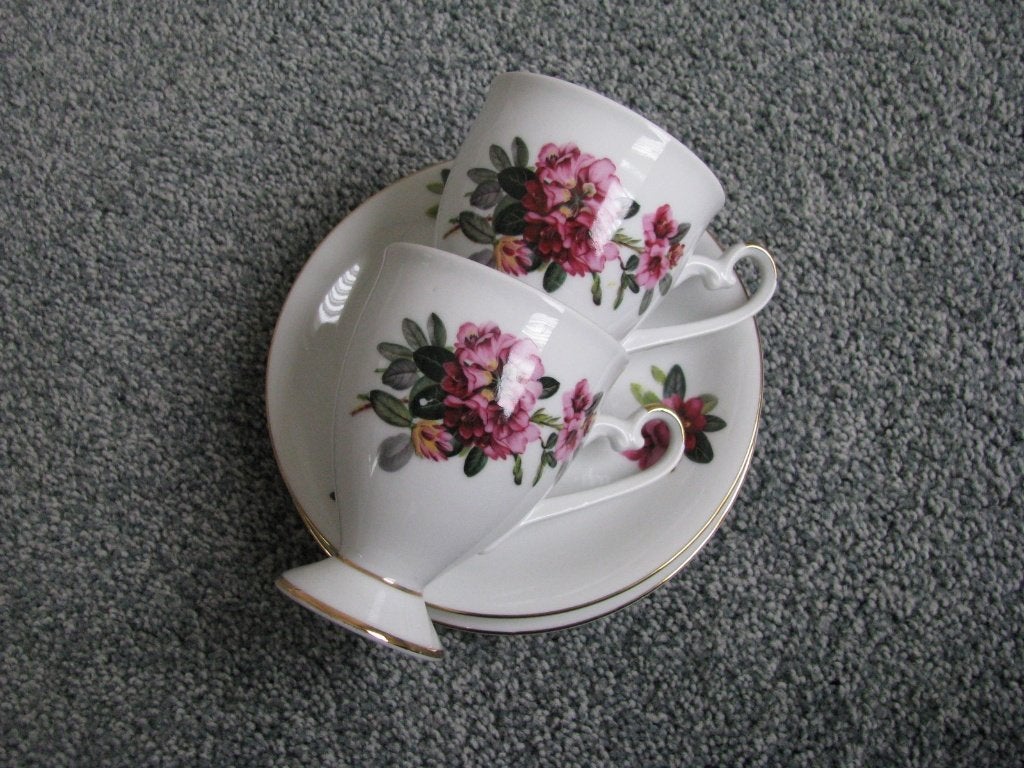 2 vintage kop en schotels van Bavaria Germany, Antiek en Kunst, Ophalen of Verzenden