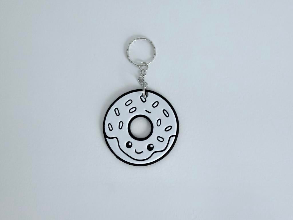 Donut sleutelhanger, Verzenden, Zo goed als nieuw