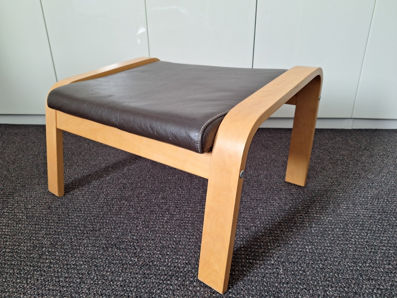 Voetenbank Ikea voor bii de Poang stoel, Ophalen, Gebruikt, Modern, Scandinavisch, 50 tot 75 cm