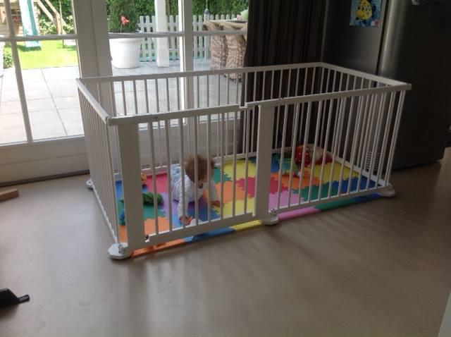 Playpen grondbox van boxenland wit 5,49 m, Ophalen, Zo goed als nieuw