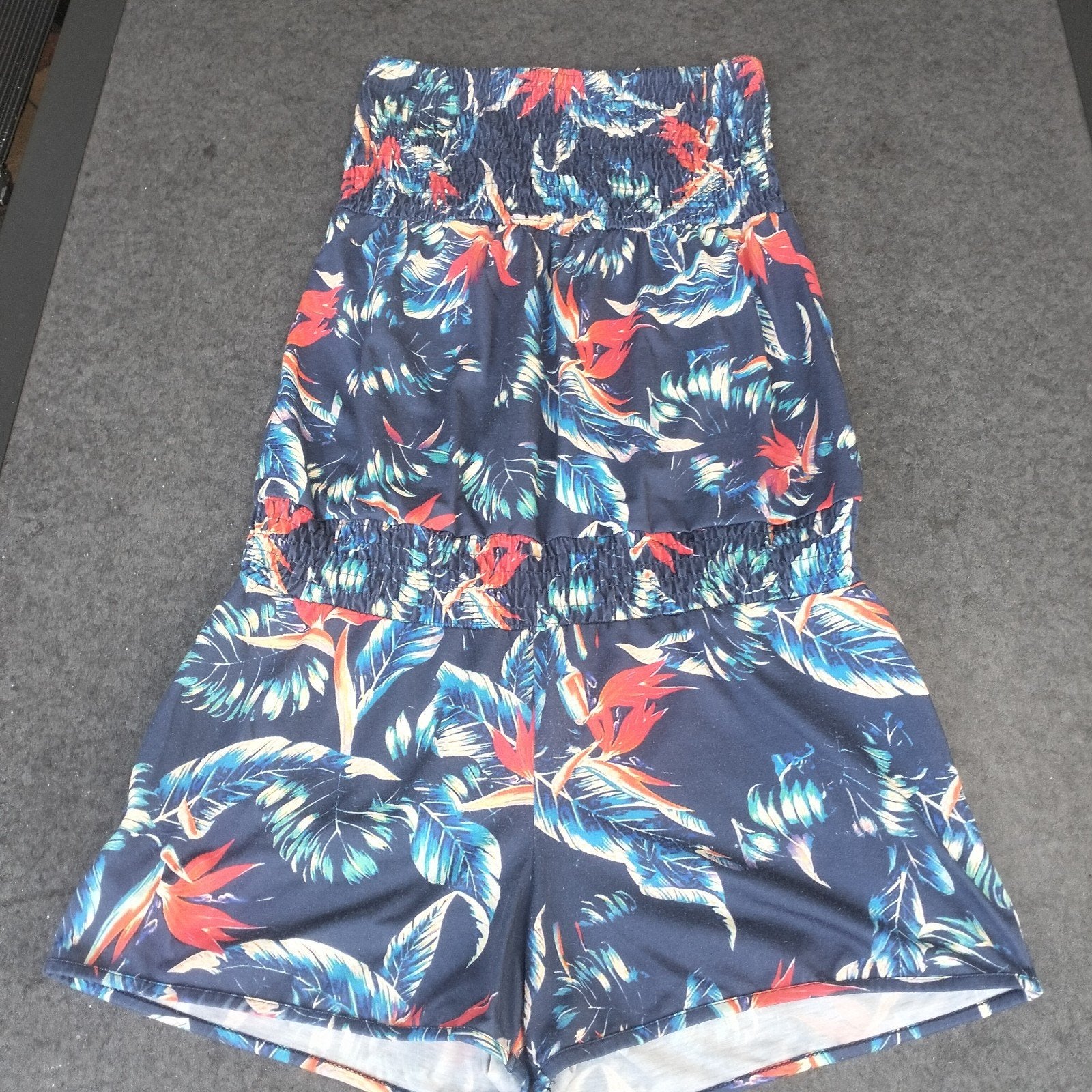 Beachwave by whkmp playsuit mt 38 blauw met print, Ophalen of Verzenden